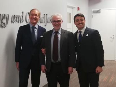 Prof. Andrea R. Castaldo con il Prof. Nikos Passas e l’avv. Fabio Coppola