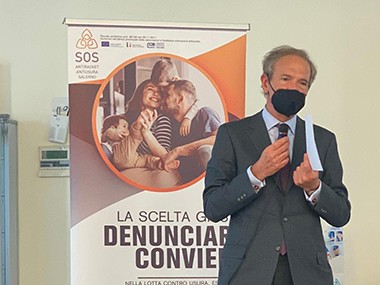 Usura, estorsione e sovraindebitamento. L’Avv. Prof. Andrea R. Castaldo relatore al seminario formativo organizzato dalla Direzione Investigativa Antimafia di Salerno.