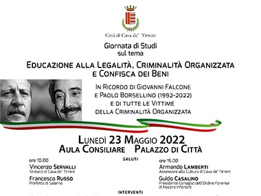 Lotta alla criminalità organizzata. In ricordo di Giovanni Falcone e Paolo Borsellino.