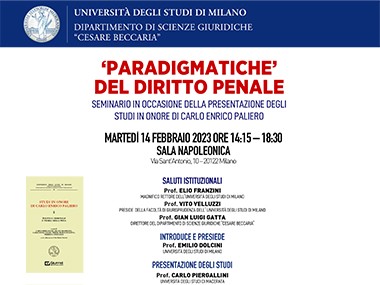 Paradigmatiche del diritto penale